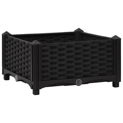 Hochbeet 40X40X23 Cm Polypropylen Schwarz