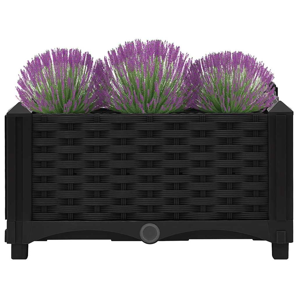 Hochbeet 40X40X23 Cm Polypropylen Schwarz