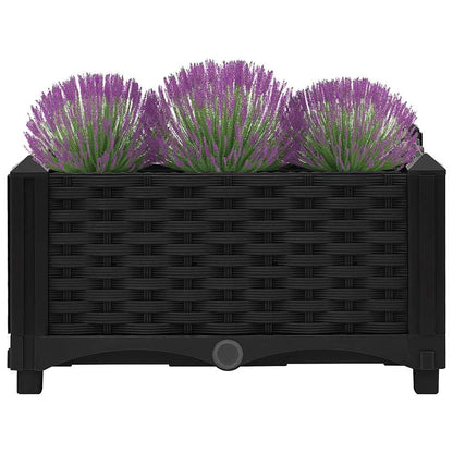 Hochbeet 40X40X23 Cm Polypropylen Schwarz
