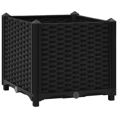 Hochbeet 40 X 40 X 38 Cm Polypropylen Schwarz