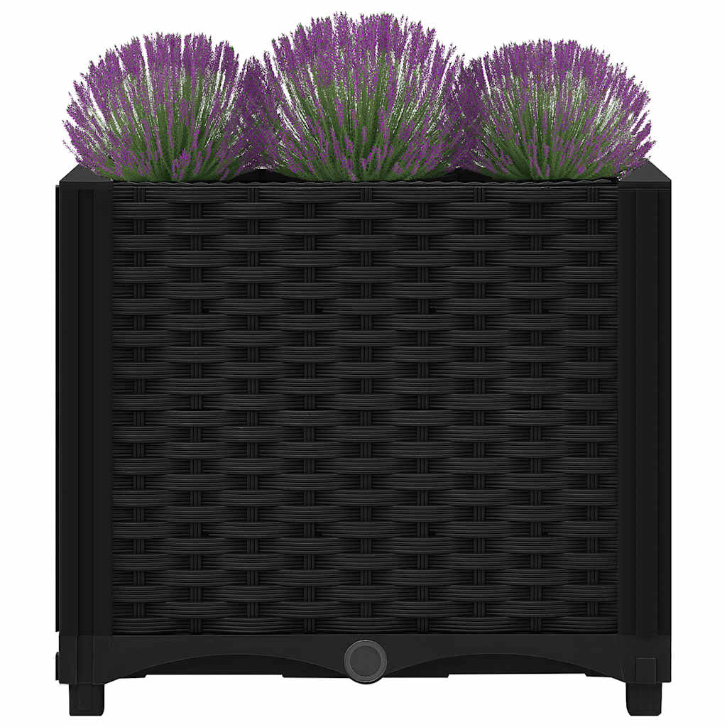 Hochbeet 40 X 40 X 38 Cm Polypropylen Schwarz