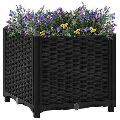 Hochbeet 40 X 40 X 38 Cm Polypropylen Schwarz