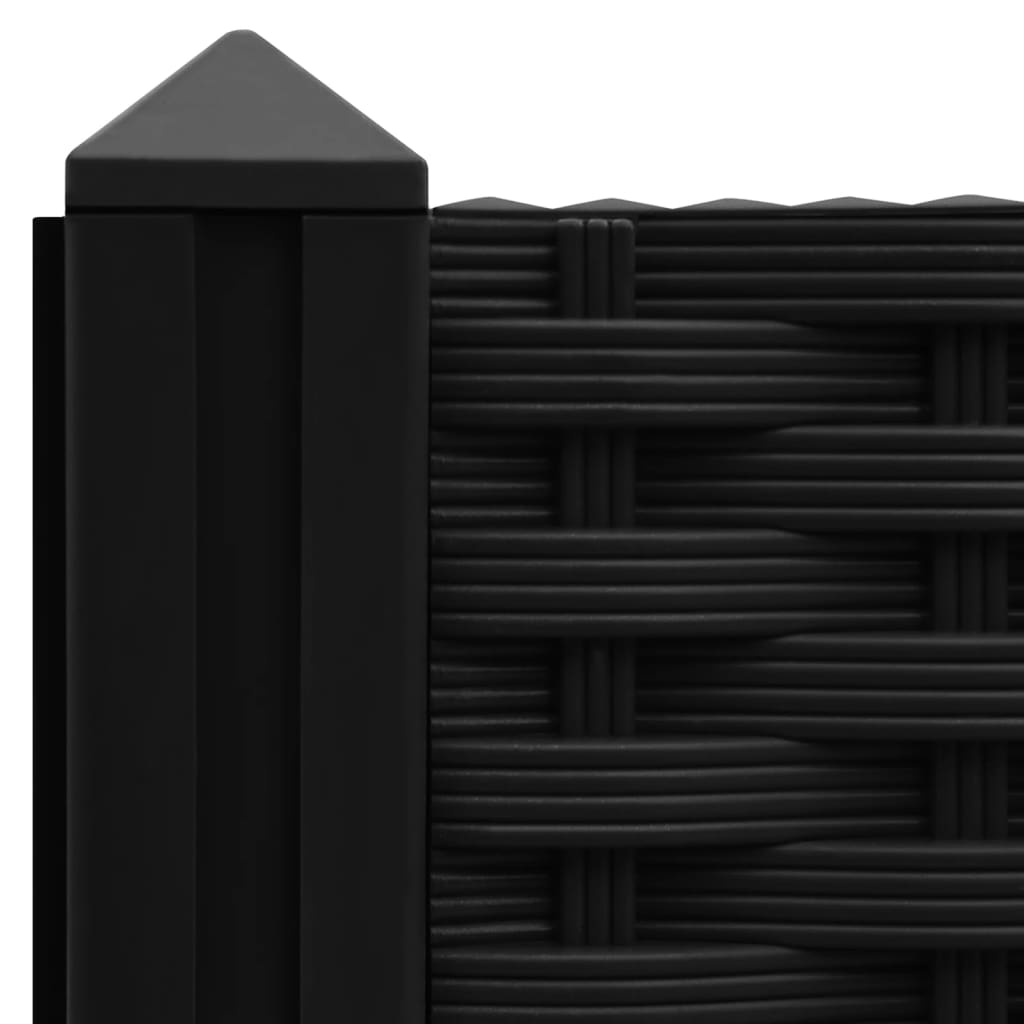 Hochbeet 120X40X71 Cm Polypropylen Schwarz