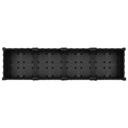 Hochbeet 160X40X71 Cm Polypropylen Schwarz