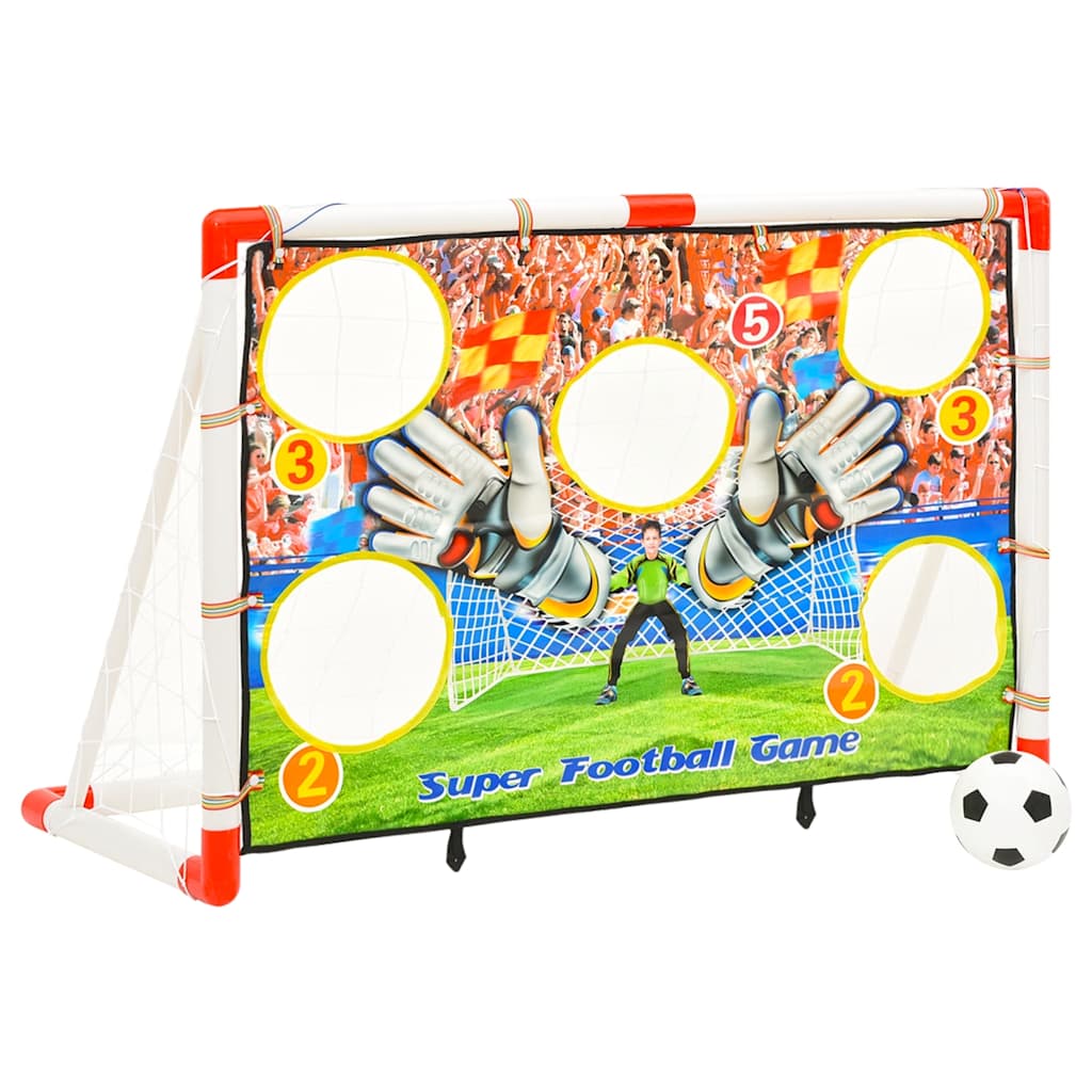 Fußballtor-Set Mit Torwand 120X51X77,5 Cm