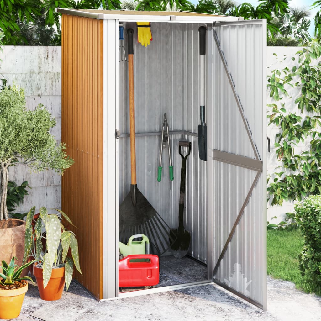 Gartenhaus 118,5X97X209,5 Cm Verzinkter Stahl