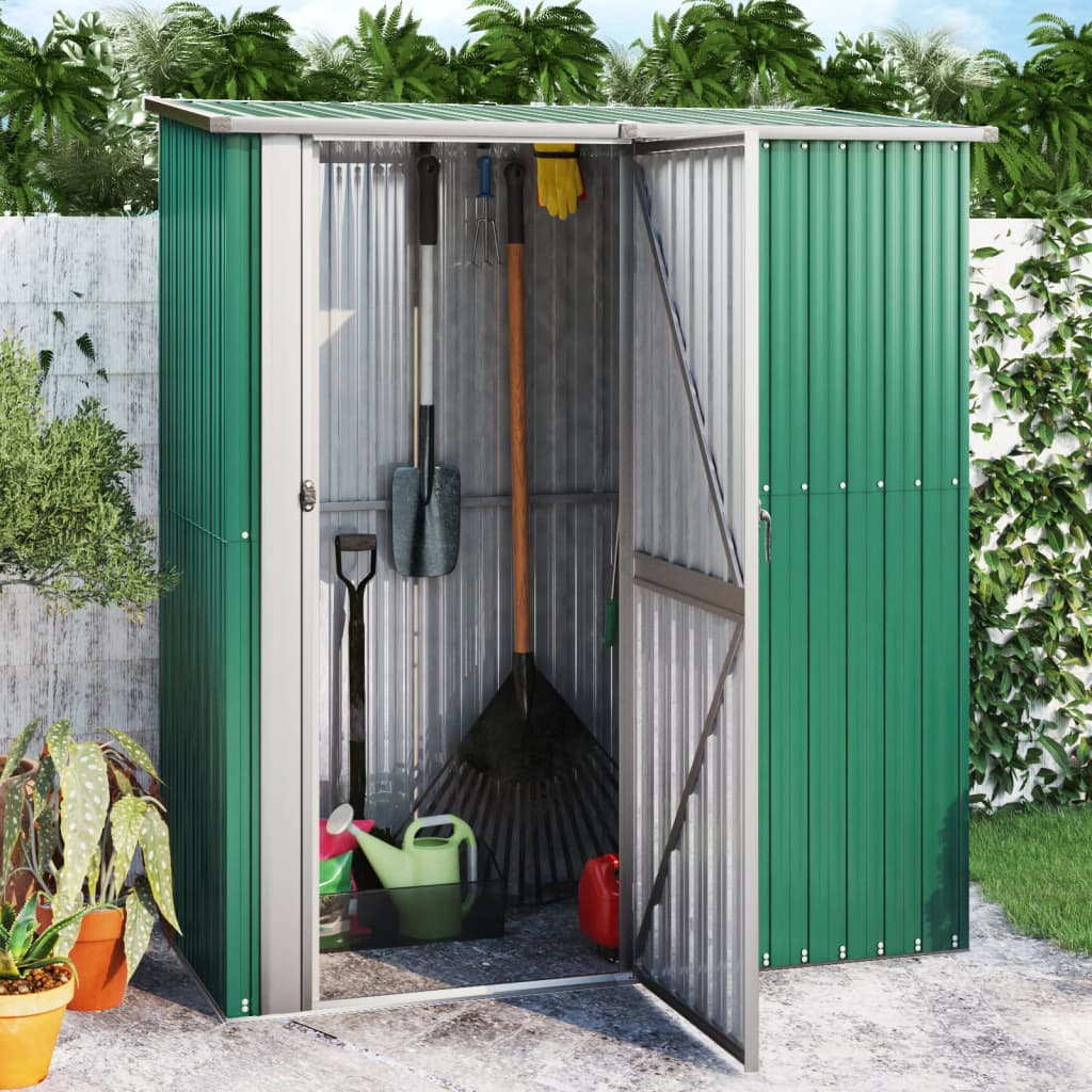 Gartenhaus 180,5X97X209,5 Cm Verzinkter Stahl Holzoptik