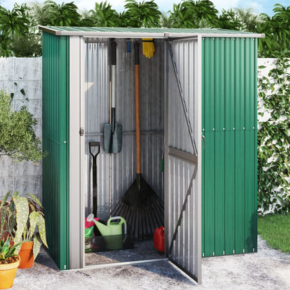 Gartenhaus 180,5X97X209,5 Cm Verzinkter Stahl Holzoptik