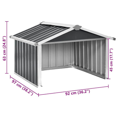Rasenmäher Garage 92X97X63 Cm Verzinkter Stahl