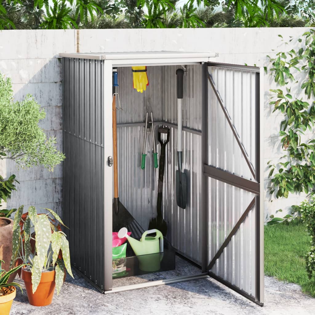 Gerätehaus 161X89X161 Cm Verzinkter Stahl