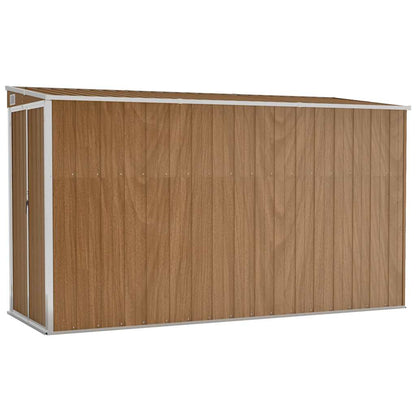 Wandmontiertes Gartenhaus 118 X 288 X 178 Cm Verzinkter Stahl