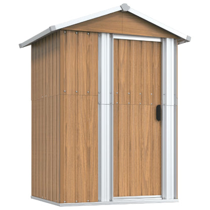 Gartenhaus 126X97,5X177 Cm Verzinkter Stahl