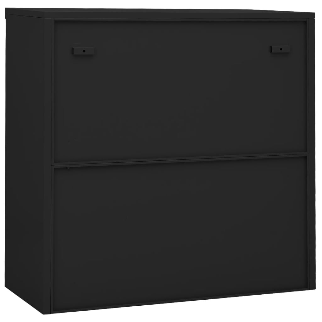 Büroschrank Mit Schiebetür 90X40X90 Cm Stahl