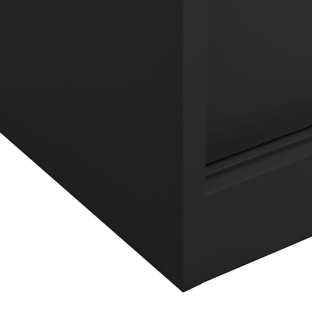 Büroschrank Mit Schiebetür 90X40X90 Cm Stahl