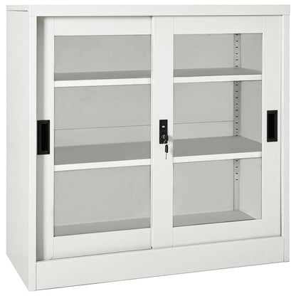 Schrank Mit Schiebetür 90X40X90 Cm Stahl