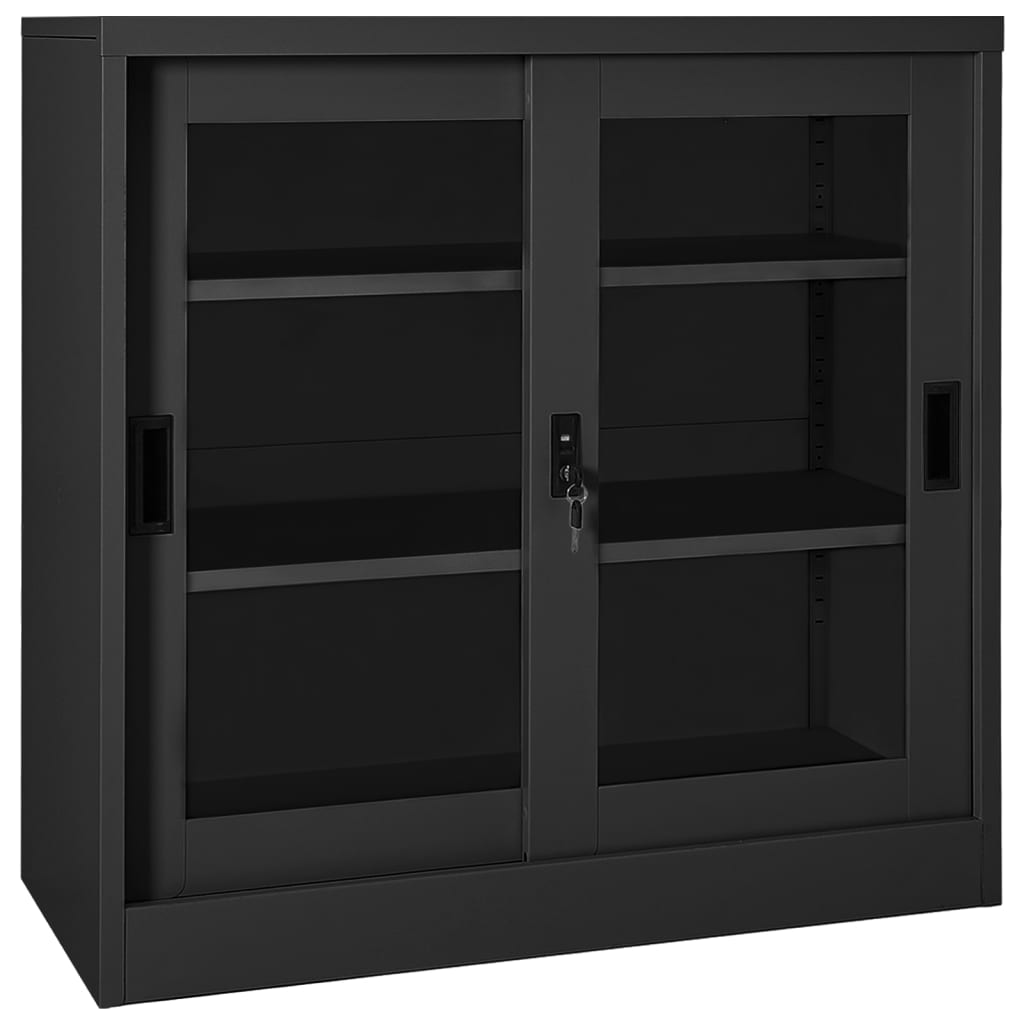 Schrank Mit Schiebetür 90X40X90 Cm Stahl