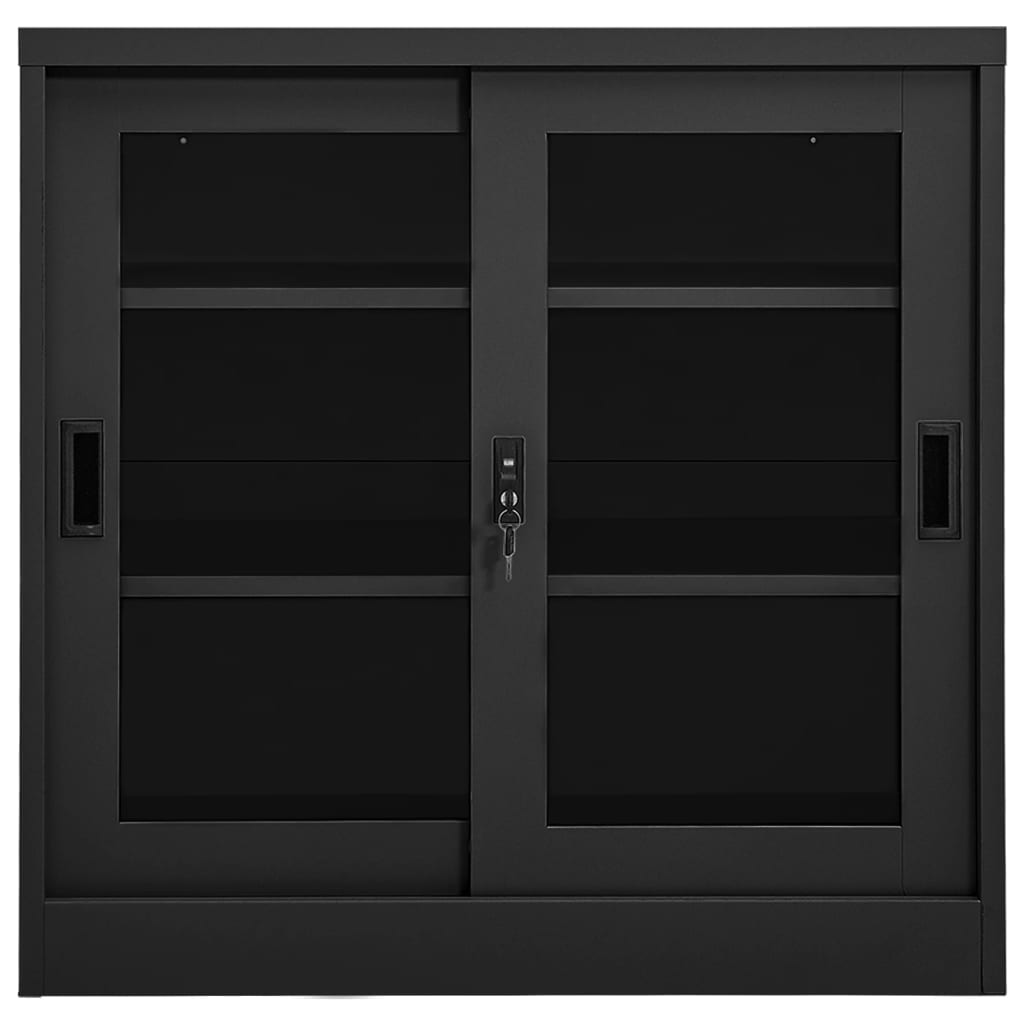 Schrank Mit Schiebetür 90X40X90 Cm Stahl