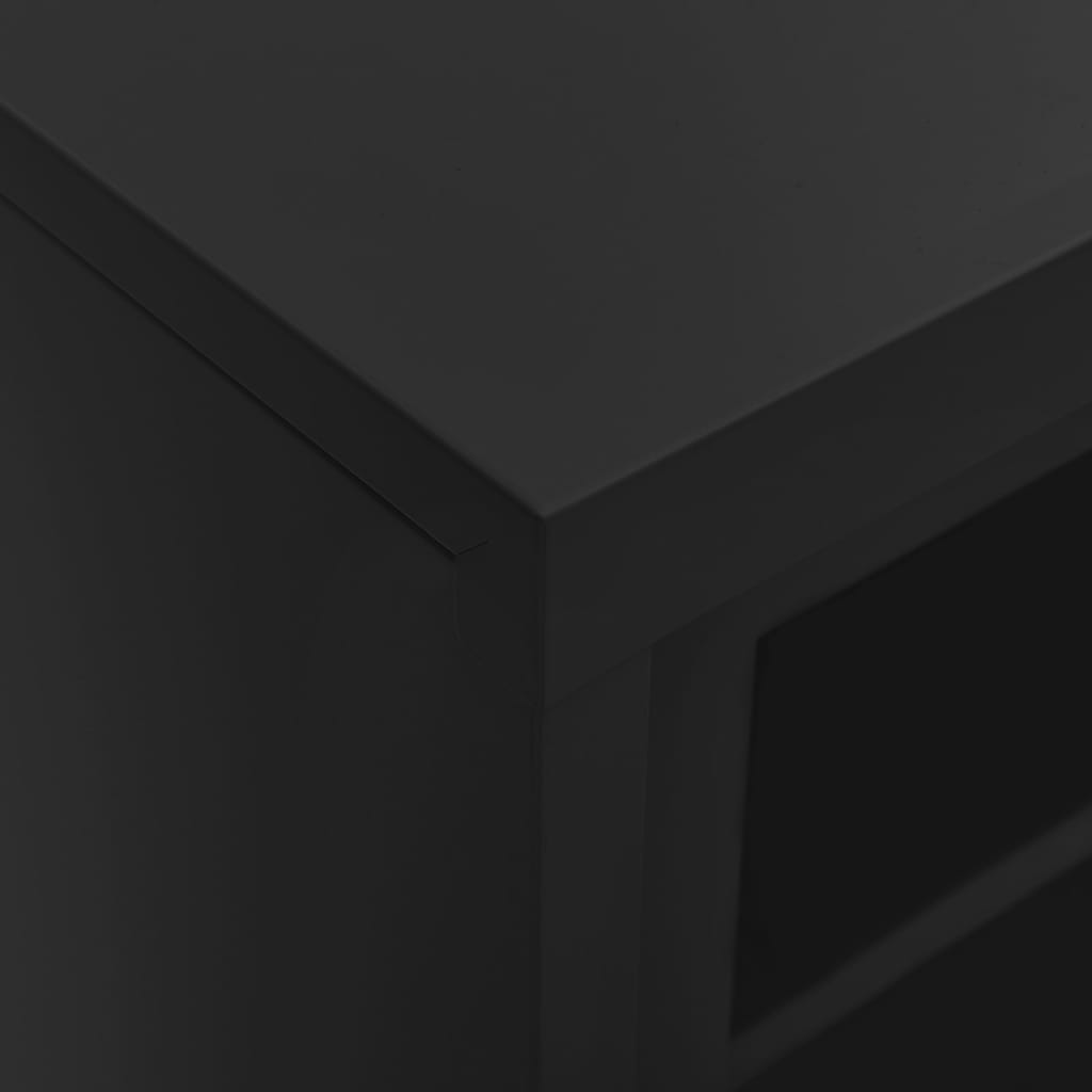 Schrank Mit Schiebetür 90X40X90 Cm Stahl