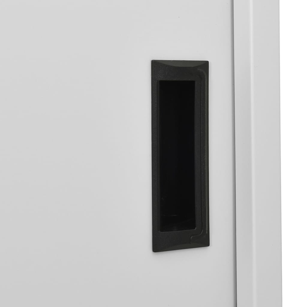 Büroschrank Mit Schiebetür 90X40X180 Cm Stahl