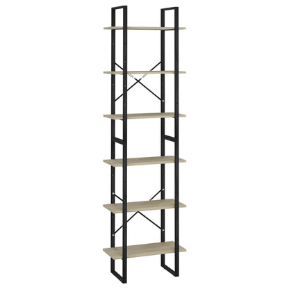 Lagerregal Sonoma-Eiche 60X30X210 Cm Holzwerkstoff Grau