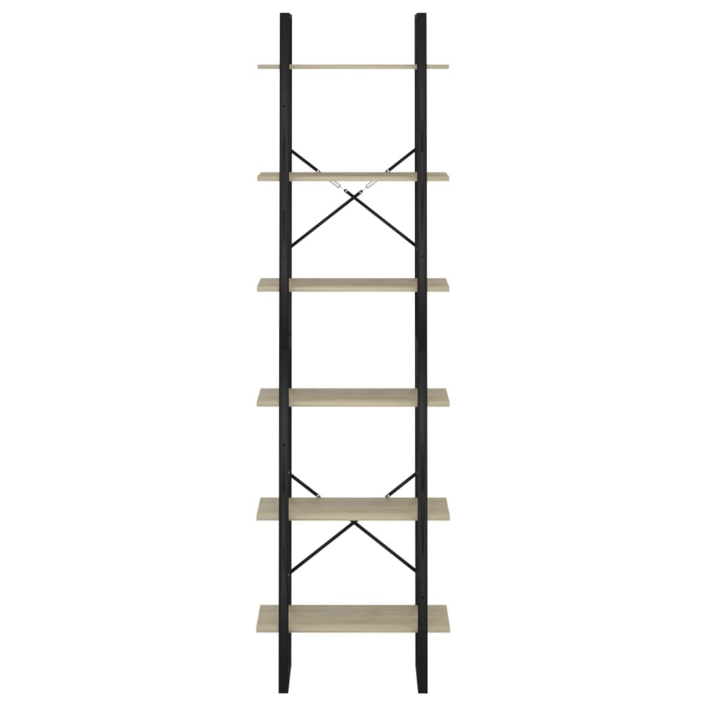 Lagerregal Sonoma-Eiche 60X30X210 Cm Holzwerkstoff Grau