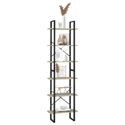 Lagerregal Sonoma-Eiche 60X30X210 Cm Holzwerkstoff Grau