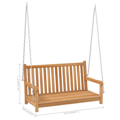 Hollywoodschaukel Massivholz Teak