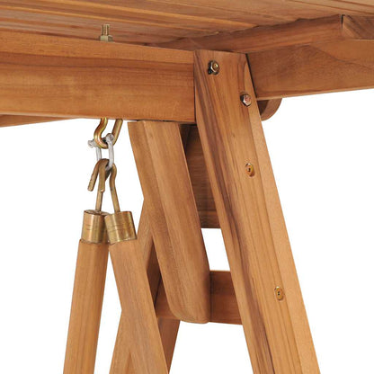Hollywoodschaukel 174 Cm Massivholz Teak