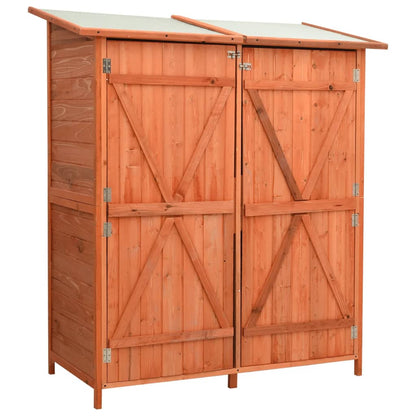 Geräteschuppen 136X75X160 Cm Tanne Massivholz
