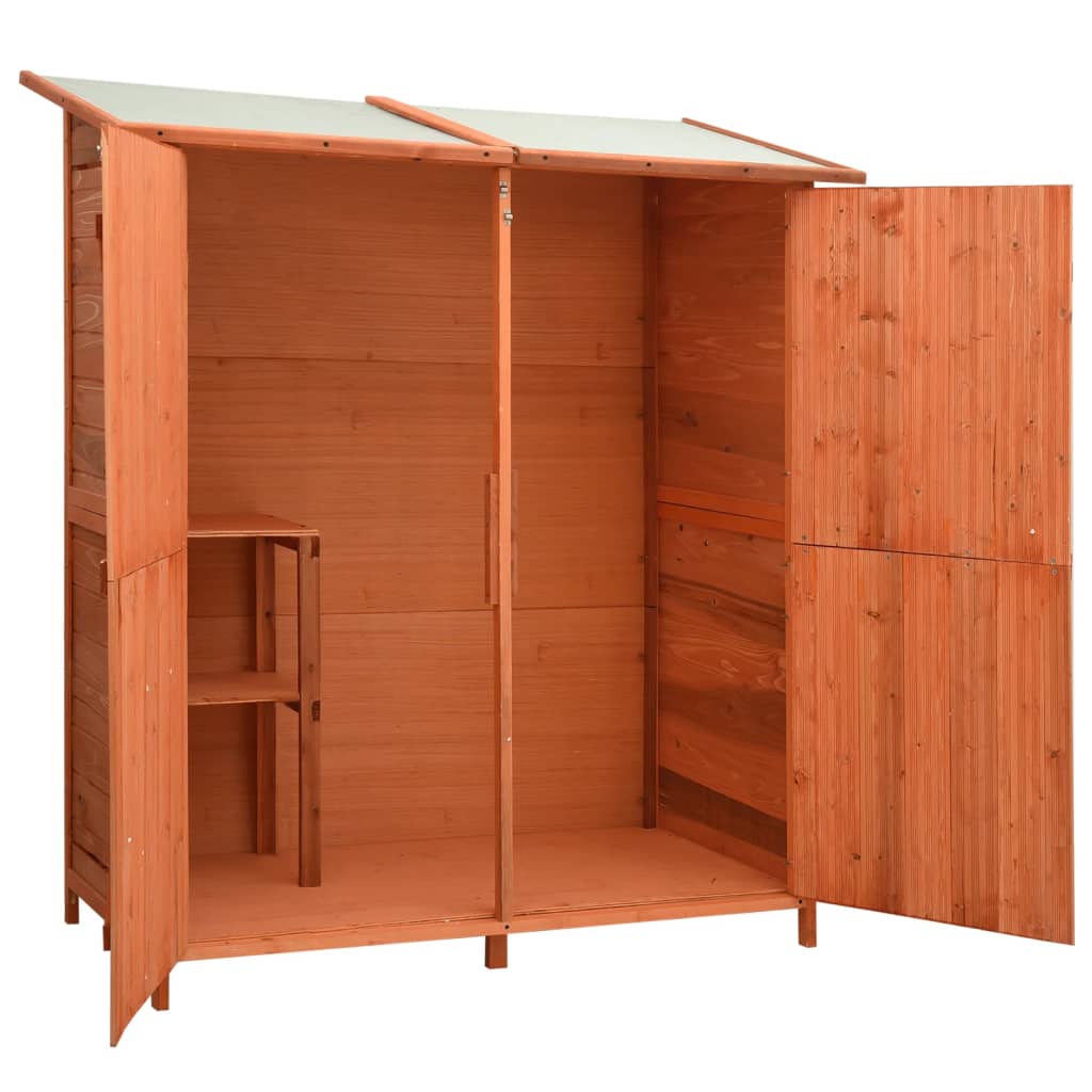 Geräteschuppen 136X75X160 Cm Tanne Massivholz