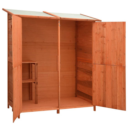 Geräteschuppen 136X75X160 Cm Tanne Massivholz