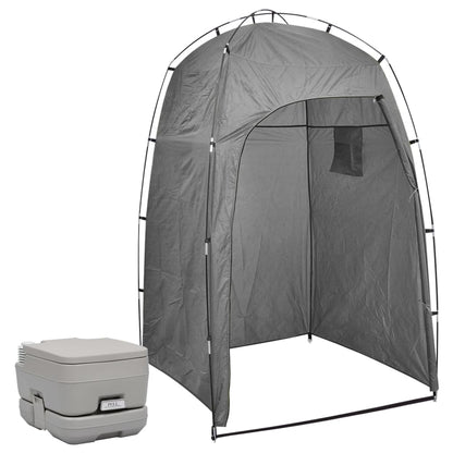 Tragbare Campingtoilette Mit Zelt 10+10 L