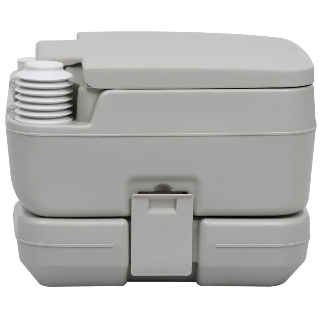 Tragbare Campingtoilette Mit Zelt 10+10 L