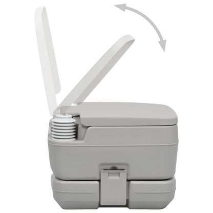Tragbare Campingtoilette Mit Zelt 10+10 L