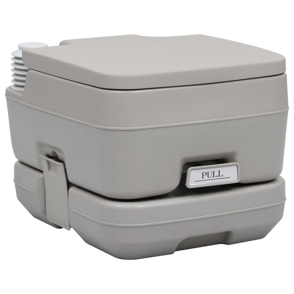 Tragbare Campingtoilette Mit Zelt 10+10 L