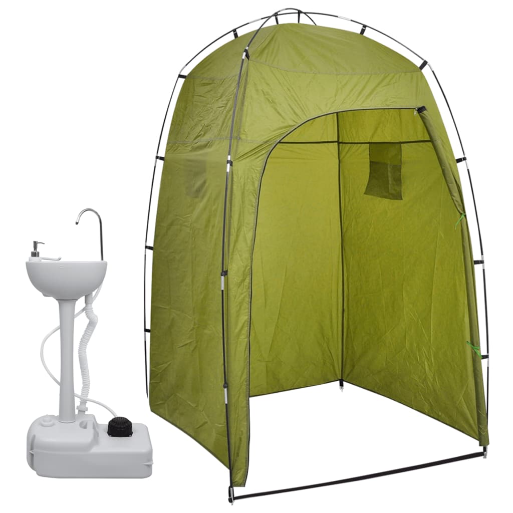 Tragbarer Camping-Handwaschbecken Mit Zelt 20 L