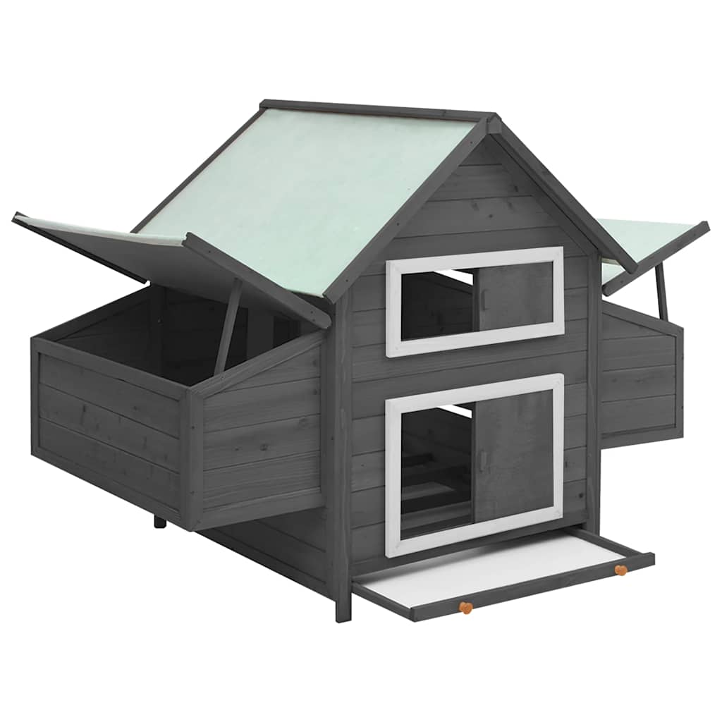 Hühnerstall 150X96X110 Cm Massivholz Tanne
