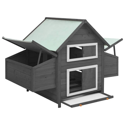 Hühnerstall 150X96X110 Cm Massivholz Tanne