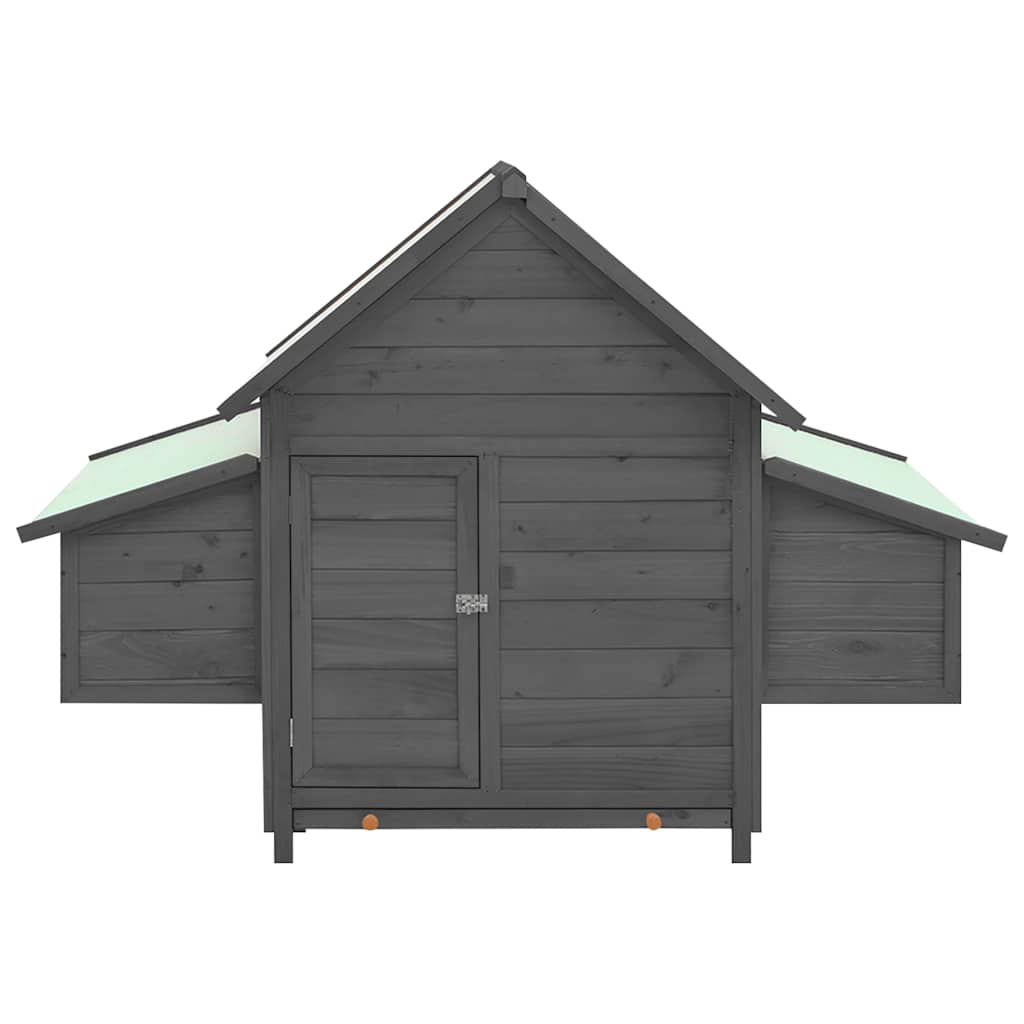 Hühnerstall 150X96X110 Cm Massivholz Tanne