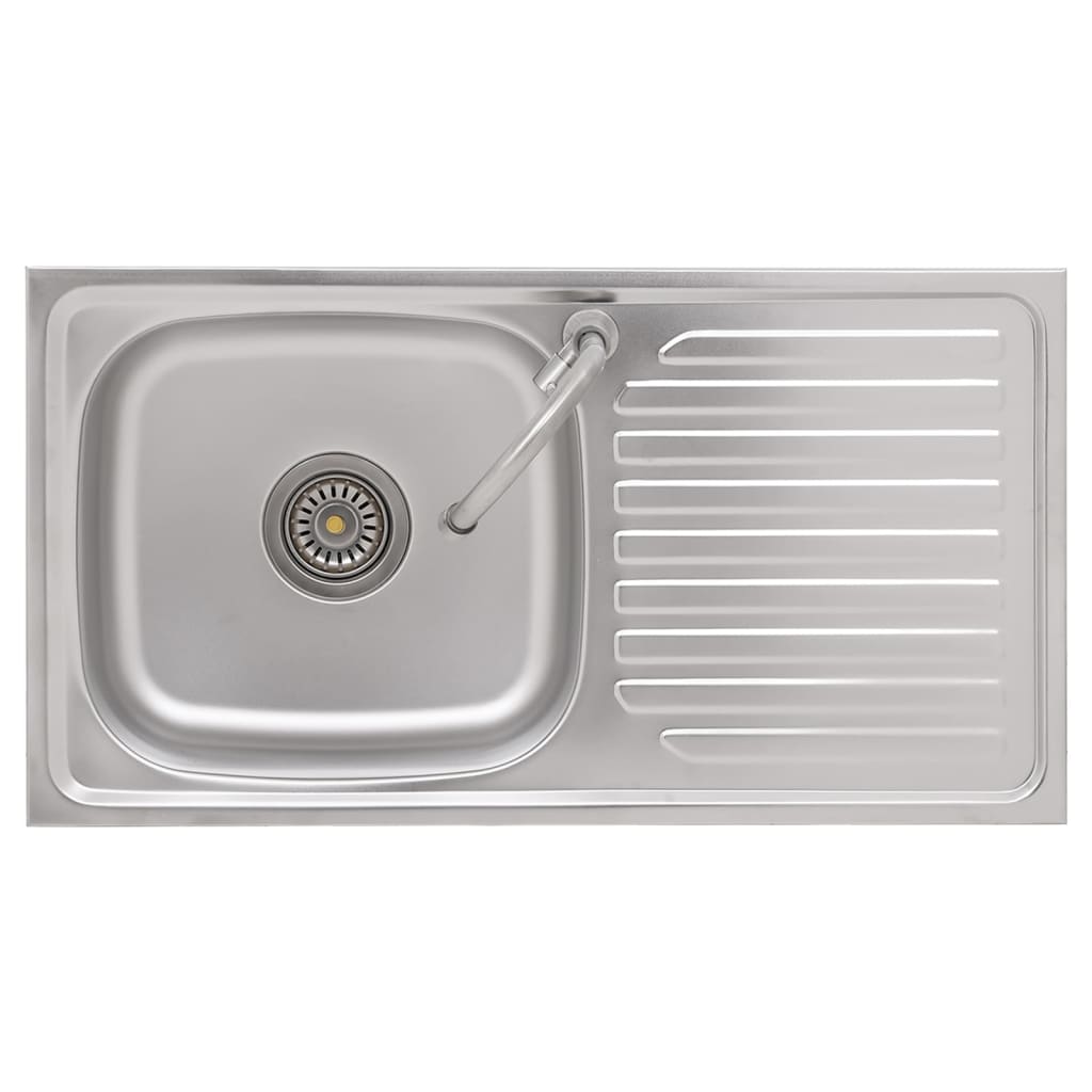 Camping-Spüle Mit Wasserhahn Edelstahl