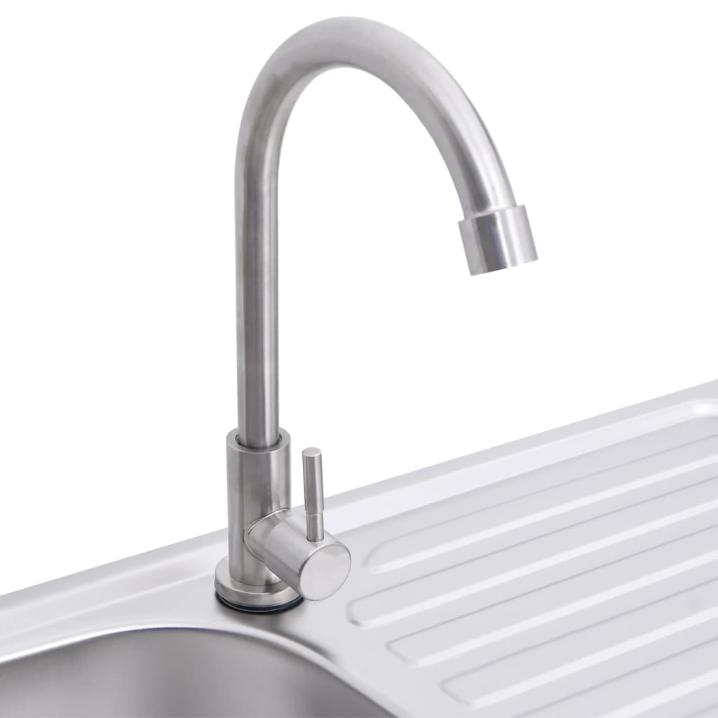 Camping-Spüle Mit Wasserhahn Edelstahl