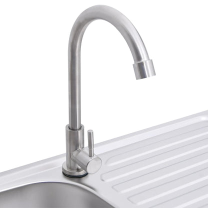 Camping-Spüle Mit Wasserhahn Edelstahl