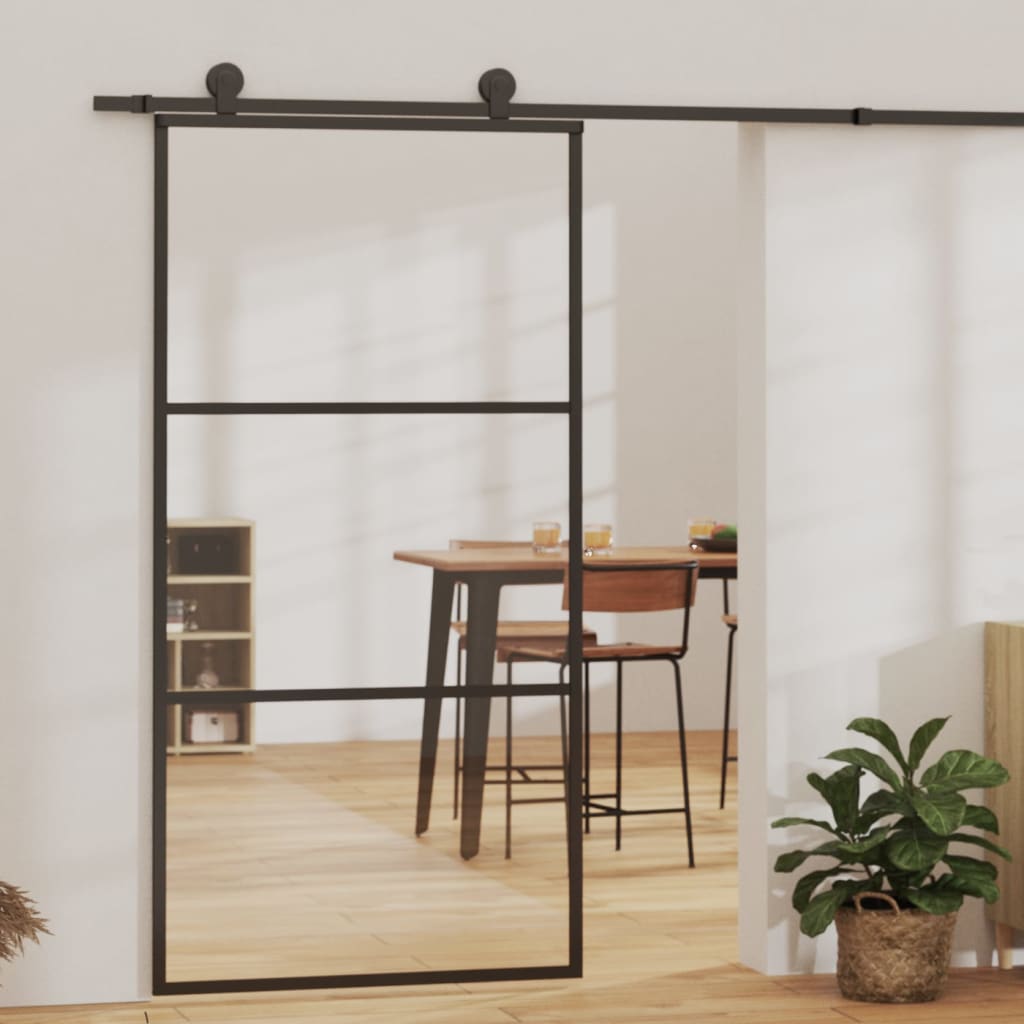 Schiebetür Mit Beschlag Esg-Glas & Aluminium 102X205 Cm