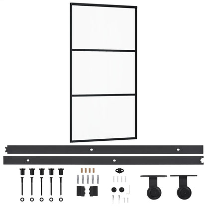 Schiebetür Mit Beschlag Esg-Glas & Aluminium 102X205 Cm