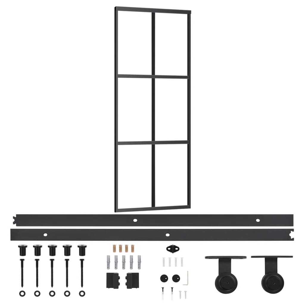 Schiebetür Mit Beschlag Esg-Glas & Aluminium 76X205 Cm