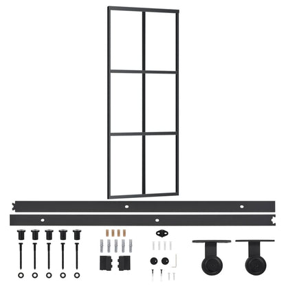 Schiebetür Mit Beschlag Esg-Glas & Aluminium 76X205 Cm