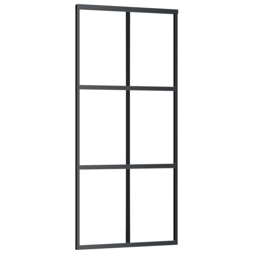 Schiebetür Mit Beschlag Esg-Glas & Aluminium 90X205 Cm