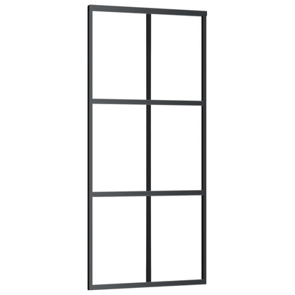 Schiebetür Mit Beschlag Esg-Glas & Aluminium 90X205 Cm