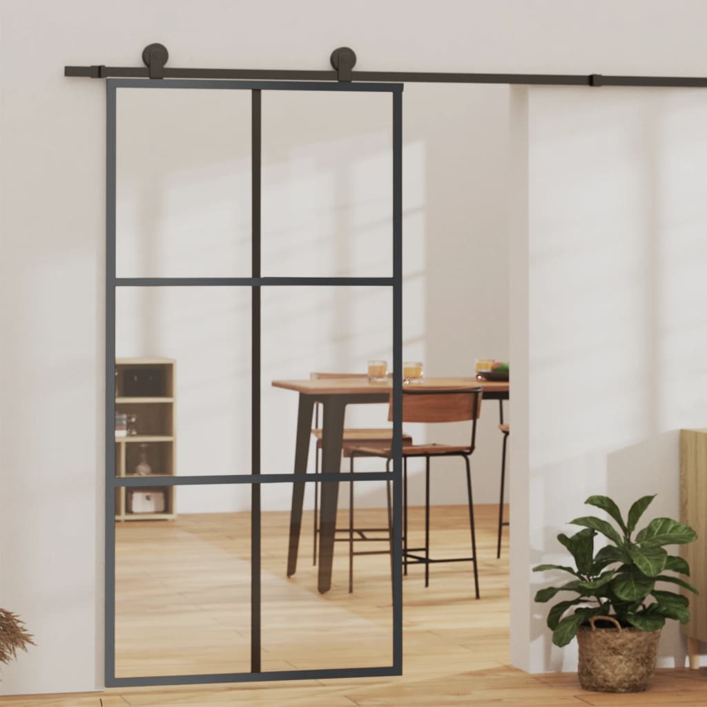 Schiebetür Mit Beschlag Esg-Glas & Aluminium 102X205 Cm