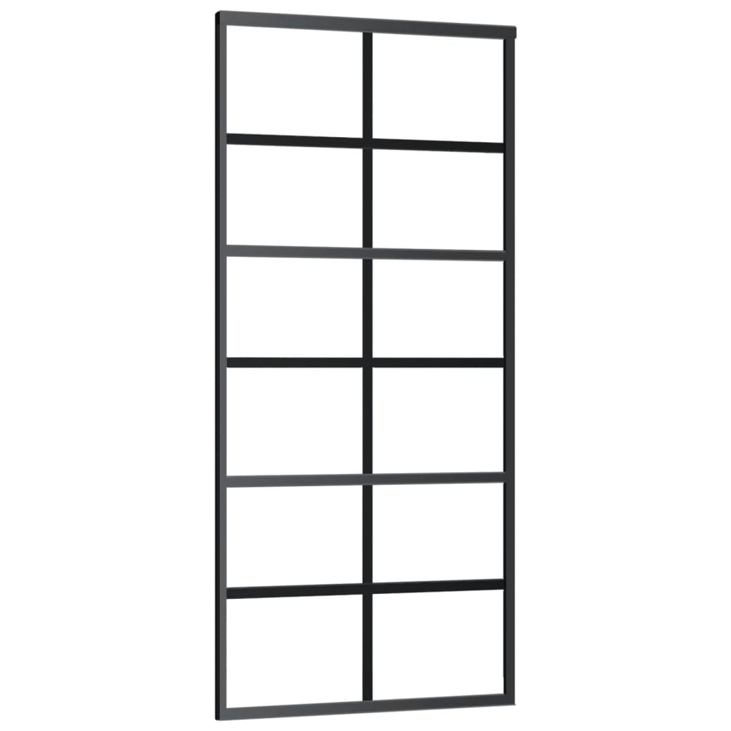 Schiebetür Mit Beschlag Esg-Glas & Aluminium 90X205 Cm